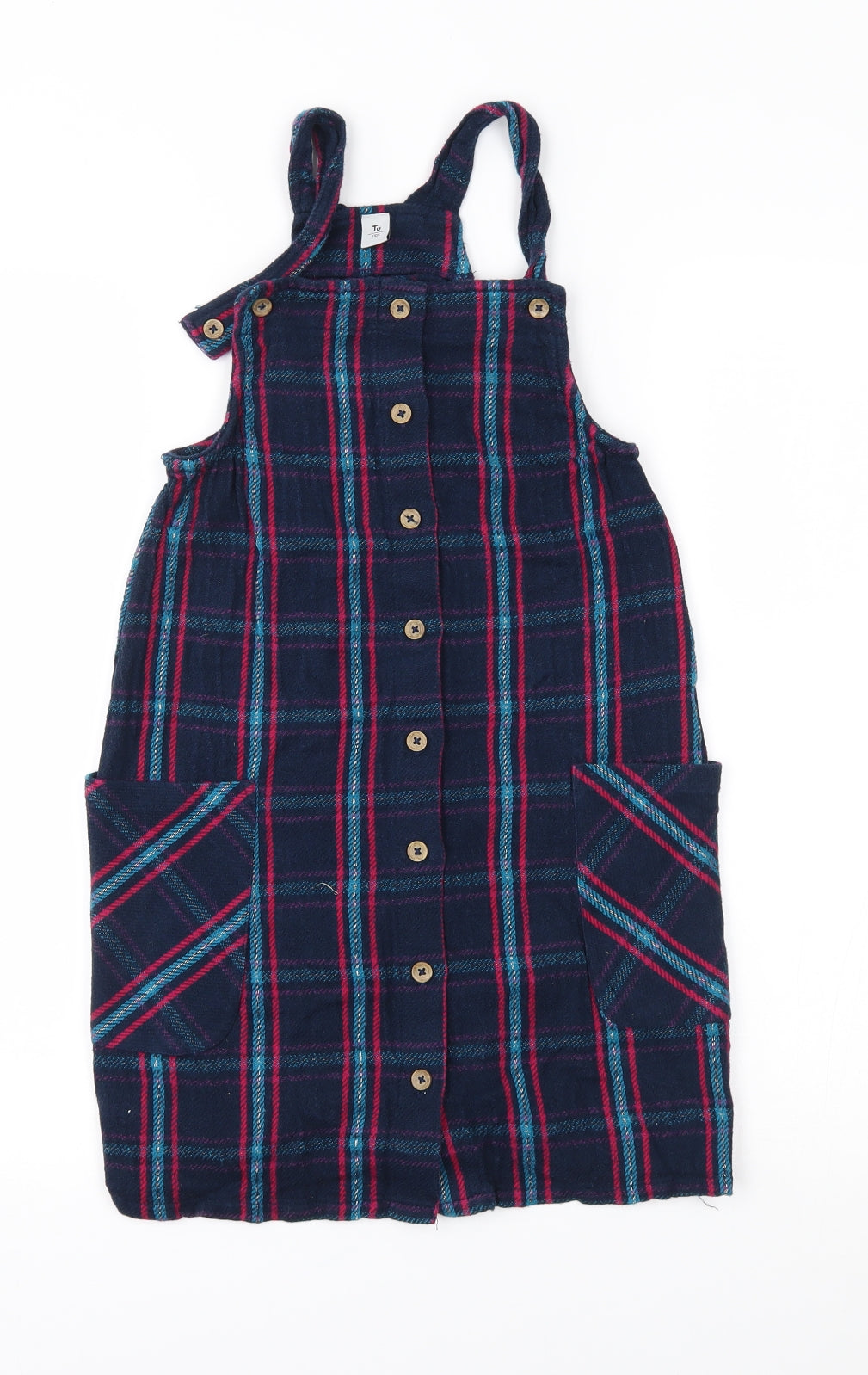 TU Girls Blue Plaid  Pencil Dress  Size 11 Years