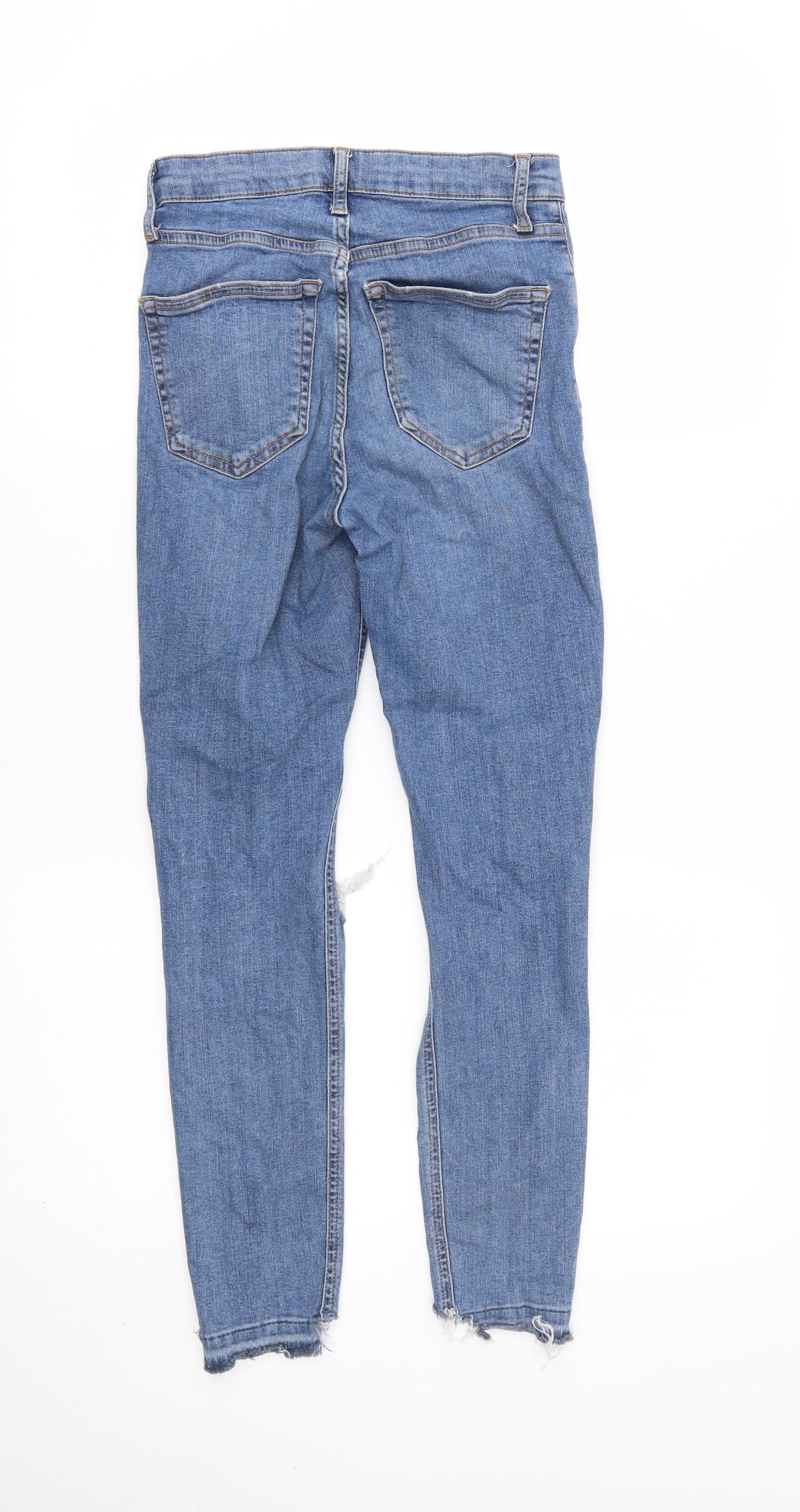 Topshop Womens Blue   Skinny Jeans Size 25 in L30 in - Jamie