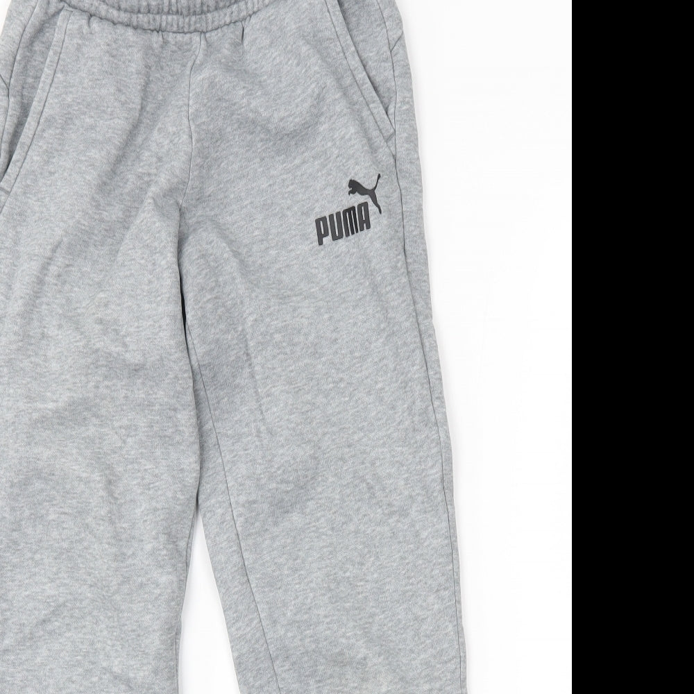 PUMA Boys Grey   Jogger Trousers Size 11-12 Years