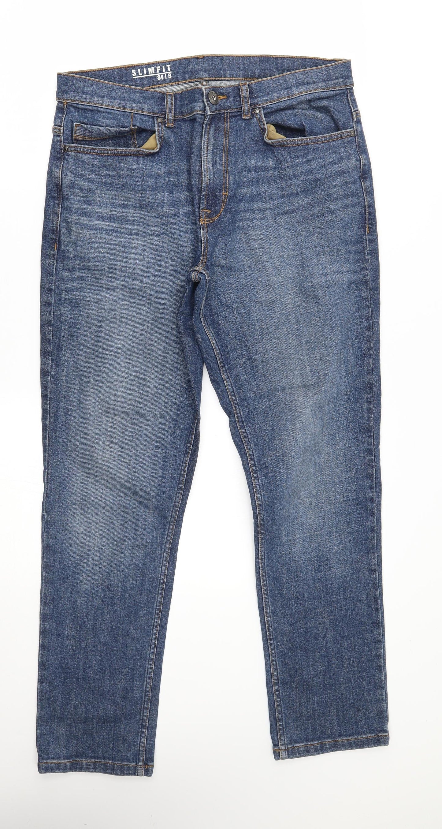George Mens Blue   Straight Jeans Size 34 L31 in