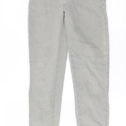 Preworn Womens Grey   Straight Jeans Size 28 in L27 in - ankle zips