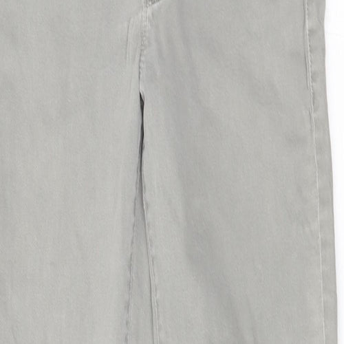 Preworn Womens Grey   Straight Jeans Size 28 in L27 in - ankle zips