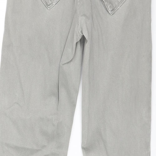 Preworn Womens Grey   Straight Jeans Size 28 in L27 in - ankle zips
