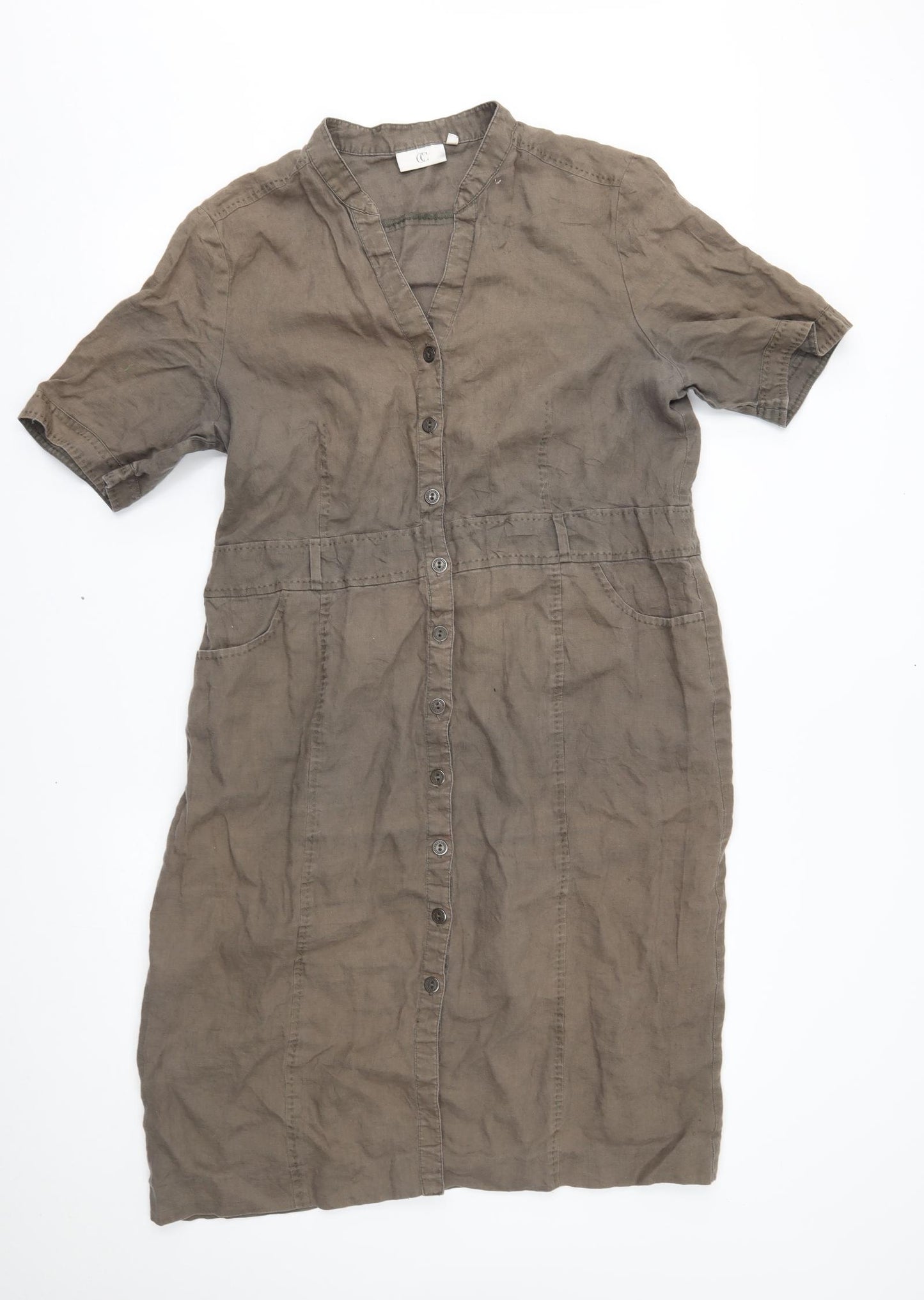 CC Womens Green   Shirt Dress  Size 18