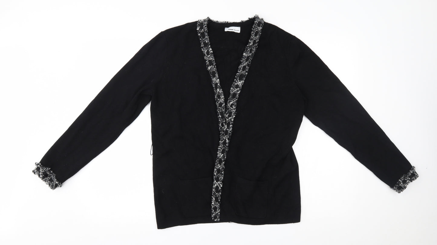 FRANK WALDER Womens Black   Cardigan Jumper Size 14