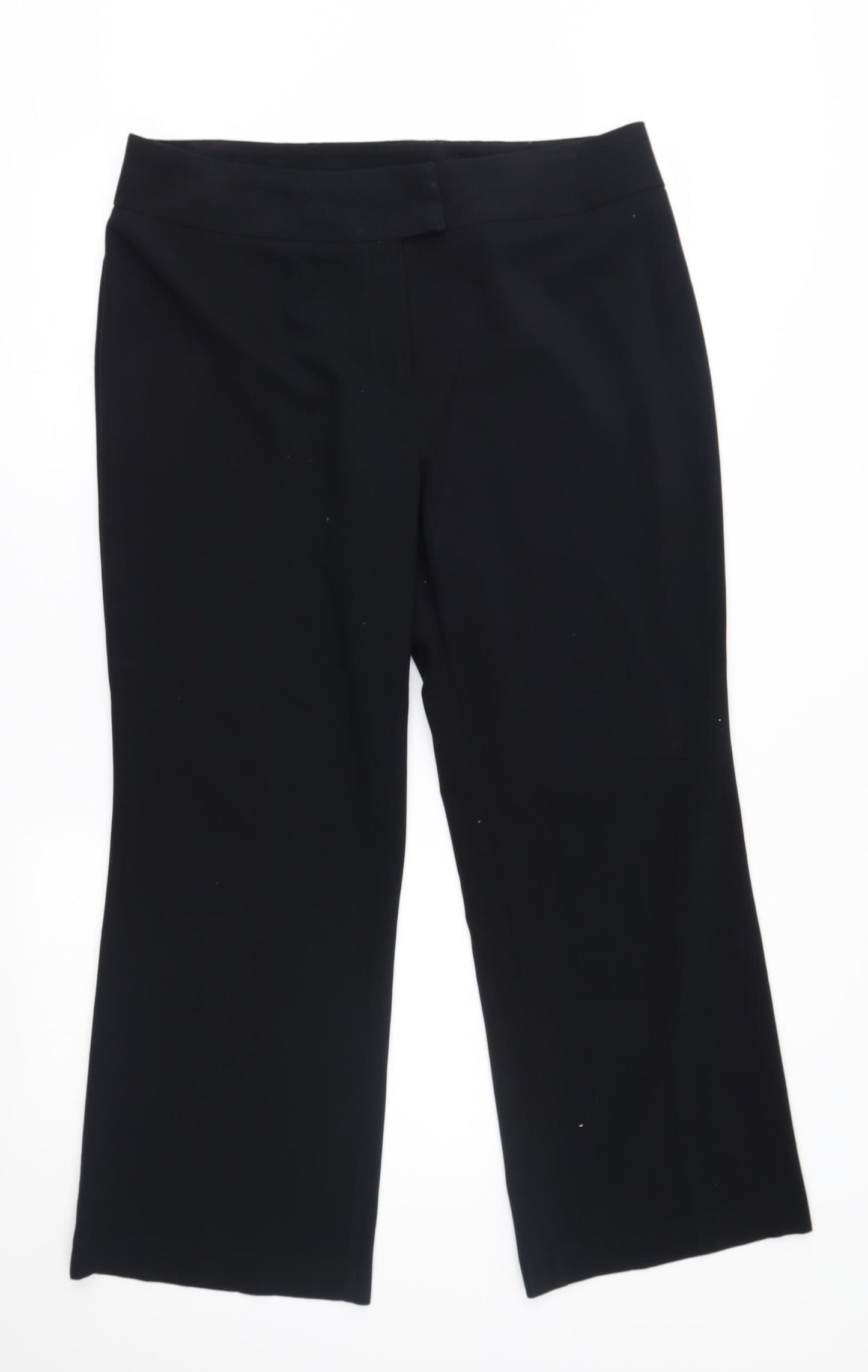 M&S Womens Black   Trousers  Size 16 L26 in