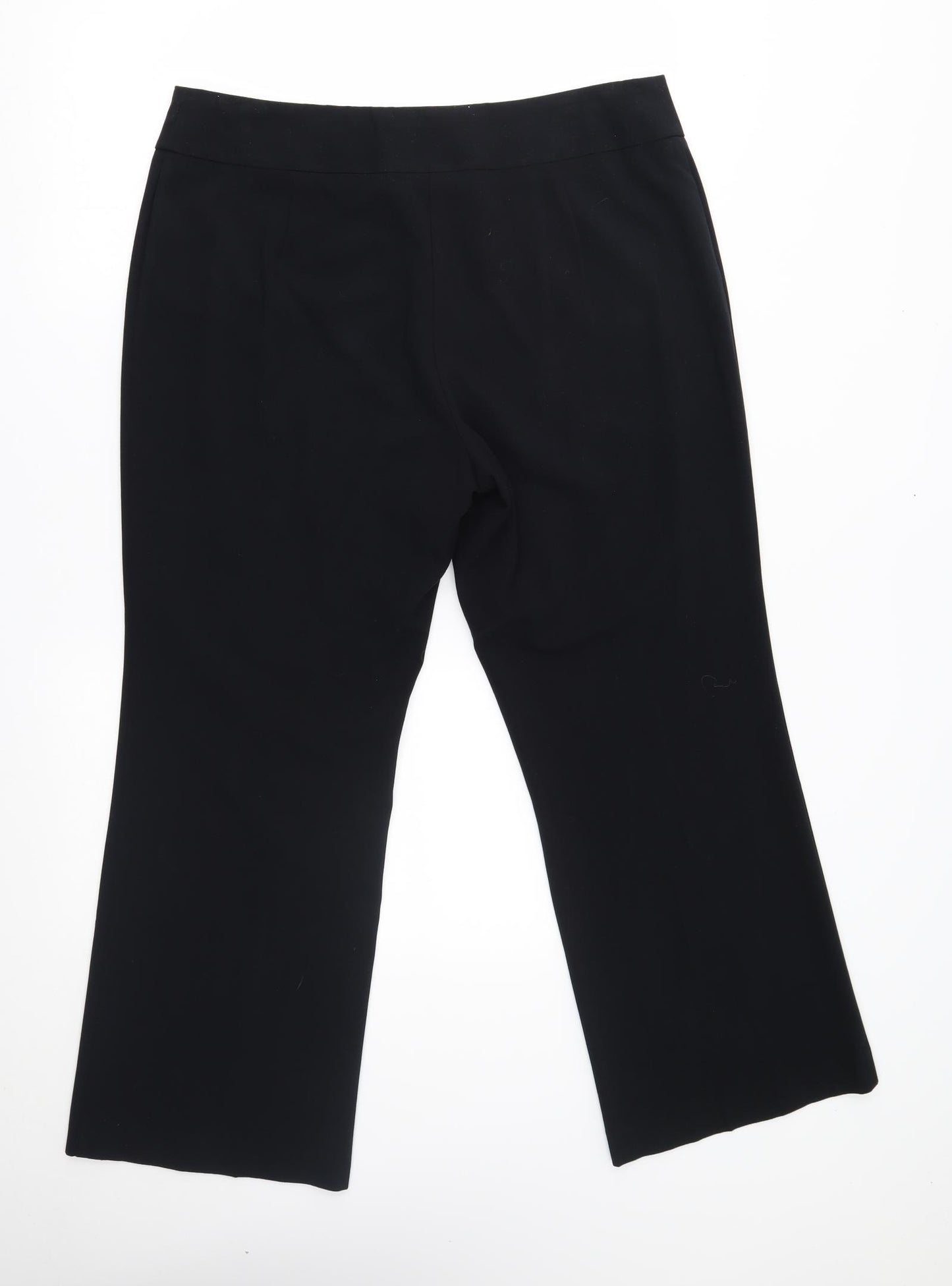 M&S Womens Black   Trousers  Size 16 L26 in