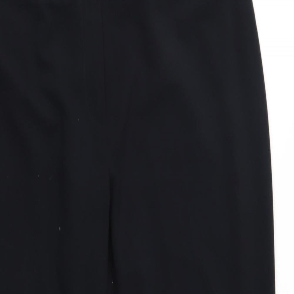 M&S Womens Black   Trousers  Size 16 L26 in
