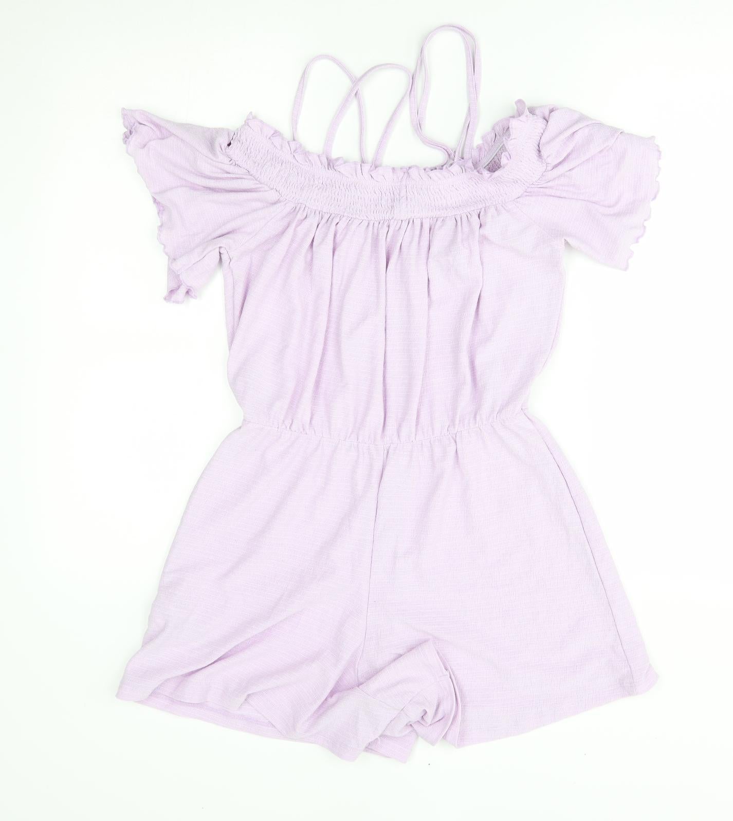 Miss Selfridge Womens Purple   Romper One-Piece Size 10
