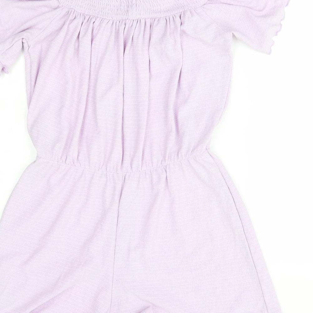 Miss Selfridge Womens Purple   Romper One-Piece Size 10