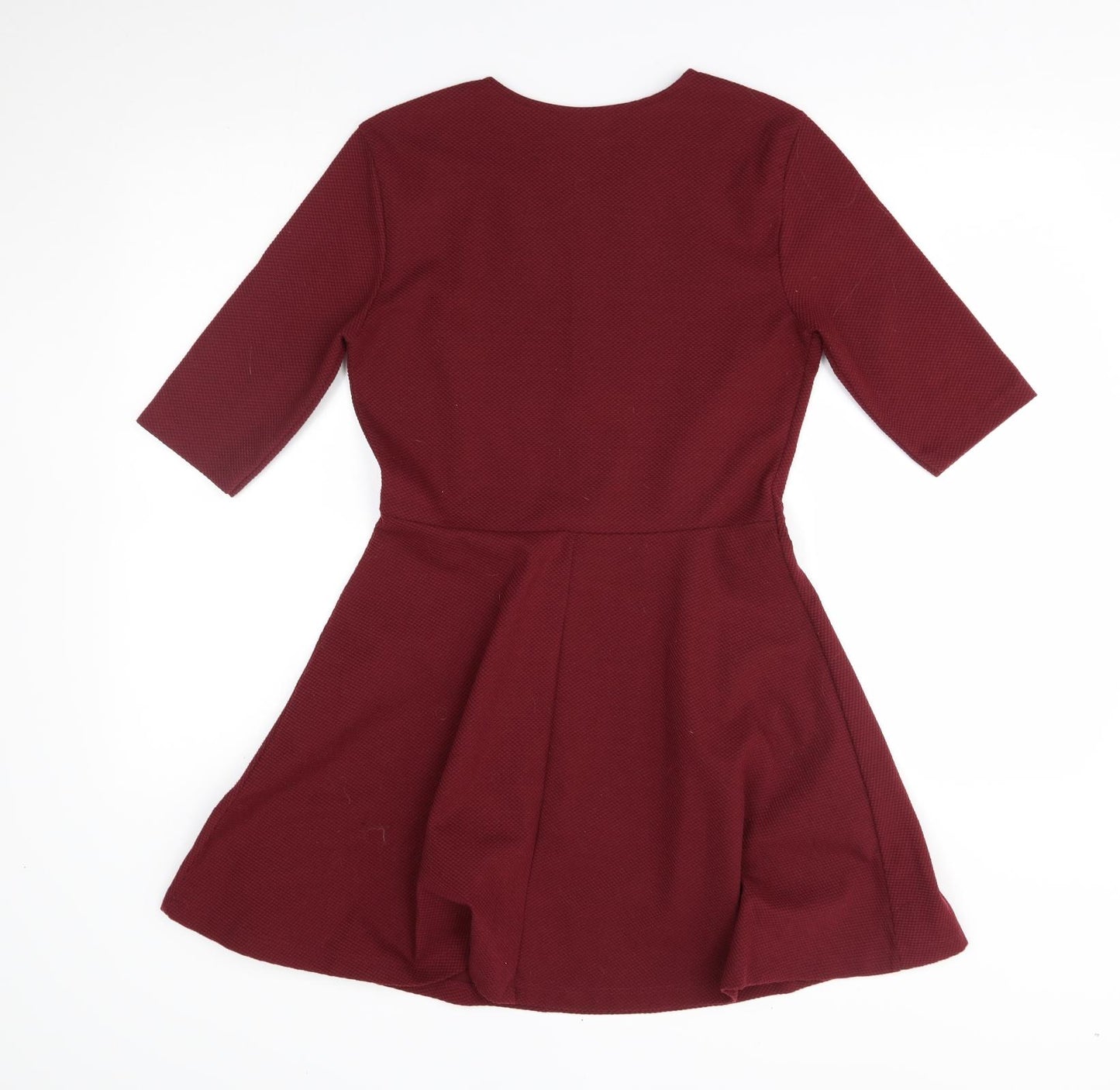 Topshop Womens Red   Fit & Flare  Size 10