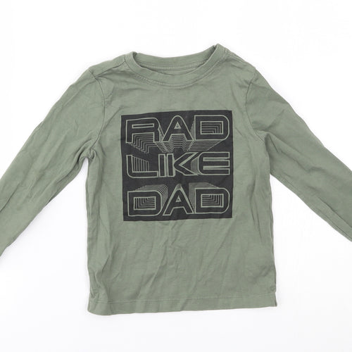 Nutmeg Boys Green   Basic T-Shirt Size 2-3 Years  - rad like dad