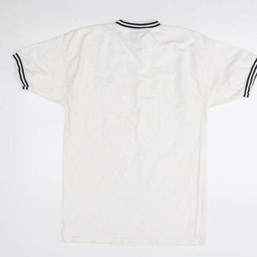 Score Draw Mens White    T-Shirt Size L