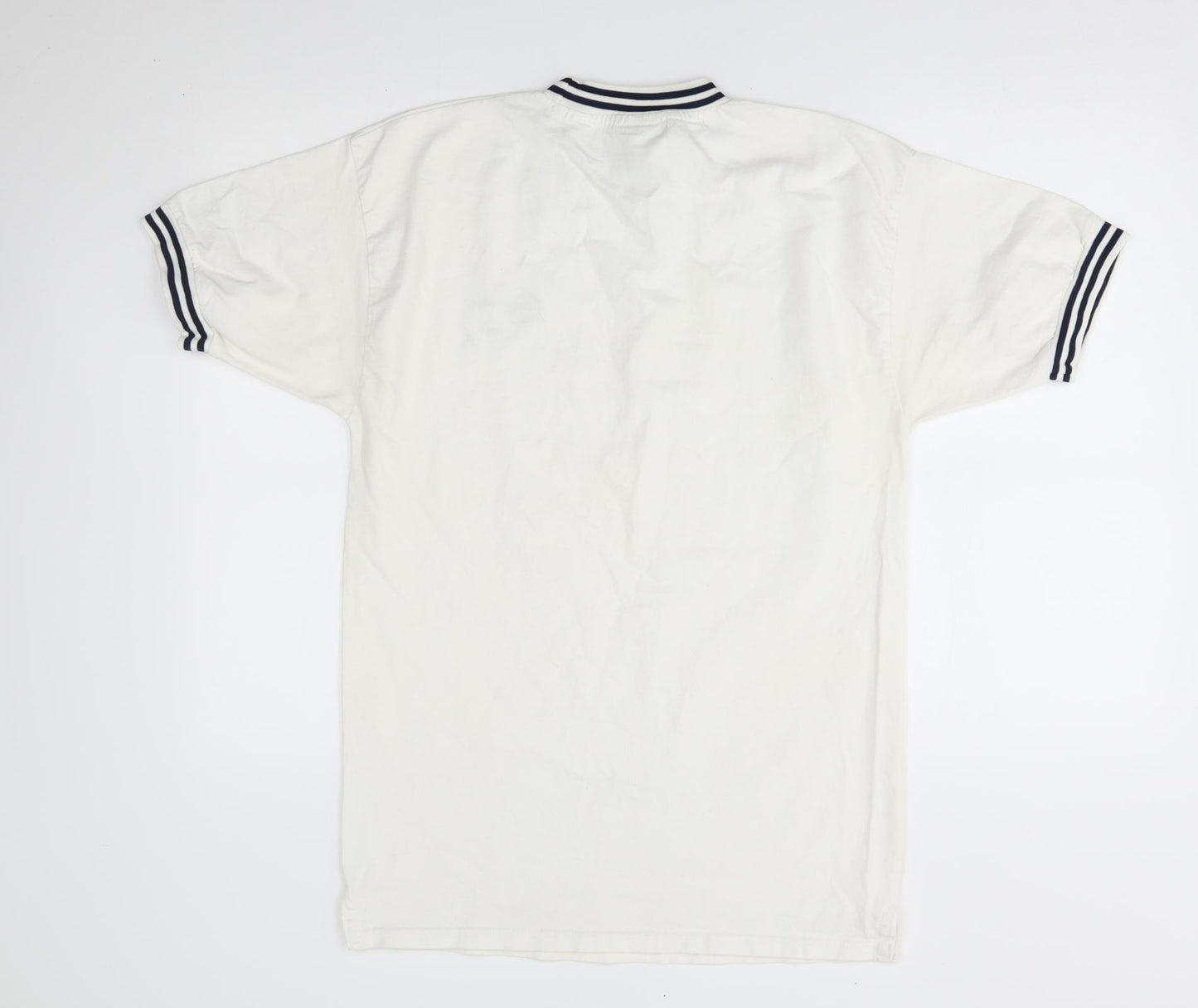 Score Draw Mens White    T-Shirt Size L