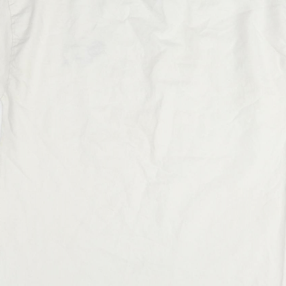 Score Draw Mens White    T-Shirt Size L