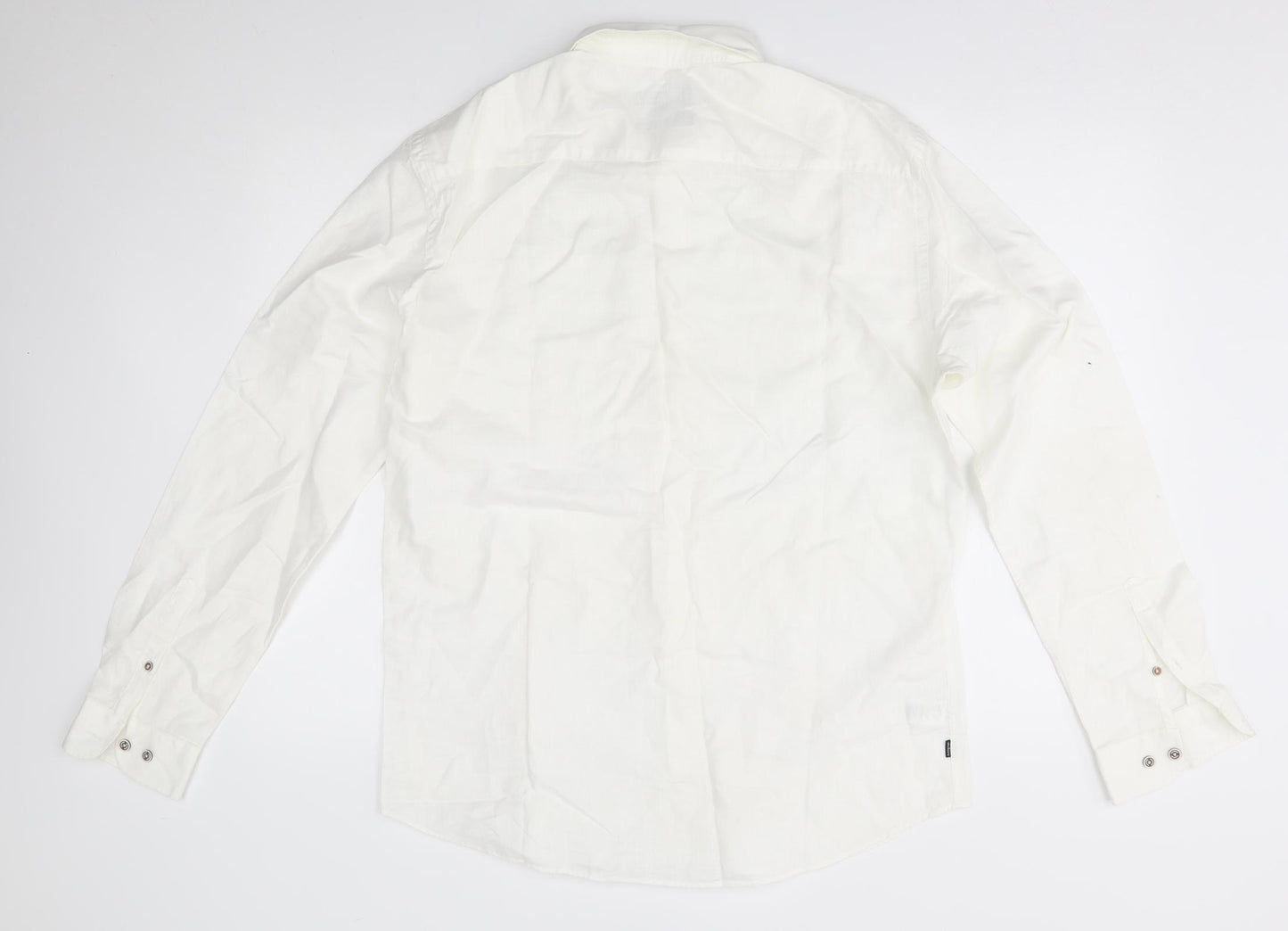 Autograph Mens White    Dress Shirt Size L