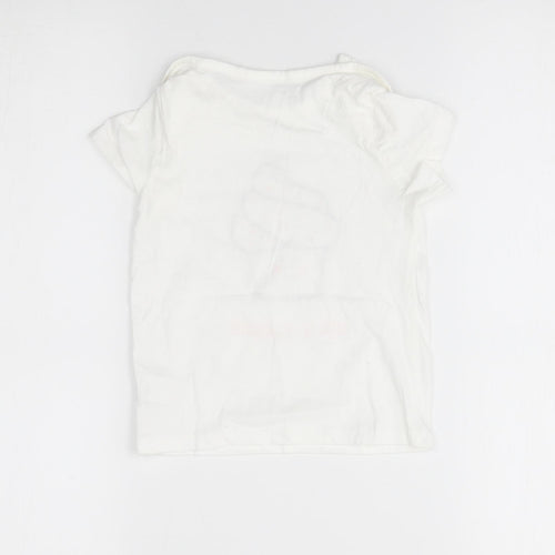 NEXT Girls White   Basic T-Shirt Size 12-18 Months  - cute as a cupcake