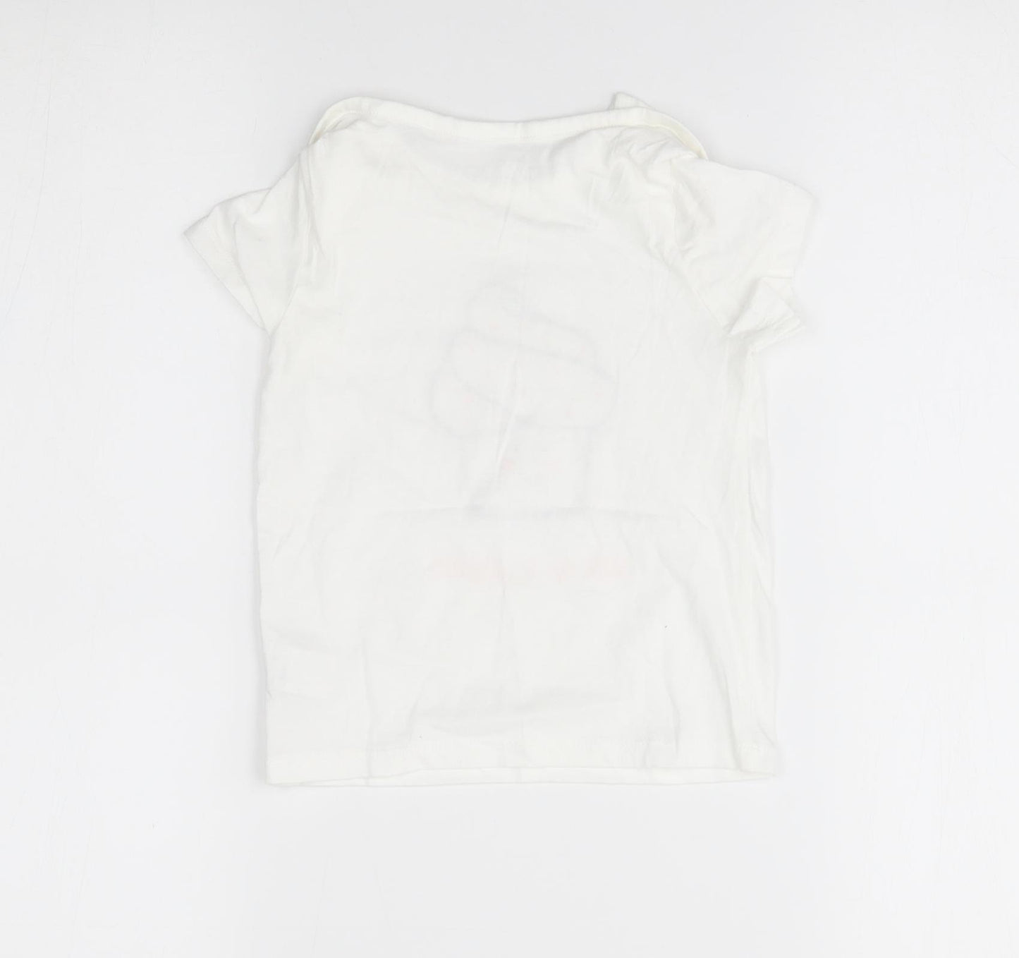 NEXT Girls White   Basic T-Shirt Size 12-18 Months  - cute as a cupcake