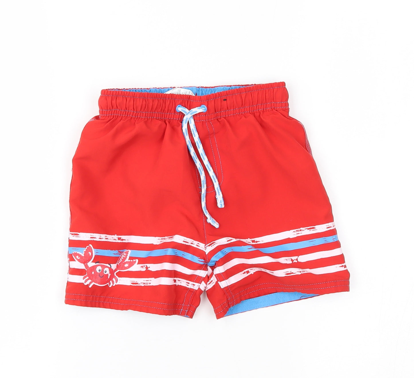 George Boys Red   Bermuda Shorts Size 4-5 Years - swim