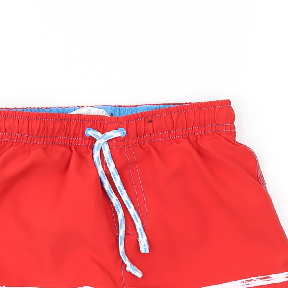 George Boys Red   Bermuda Shorts Size 4-5 Years - swim