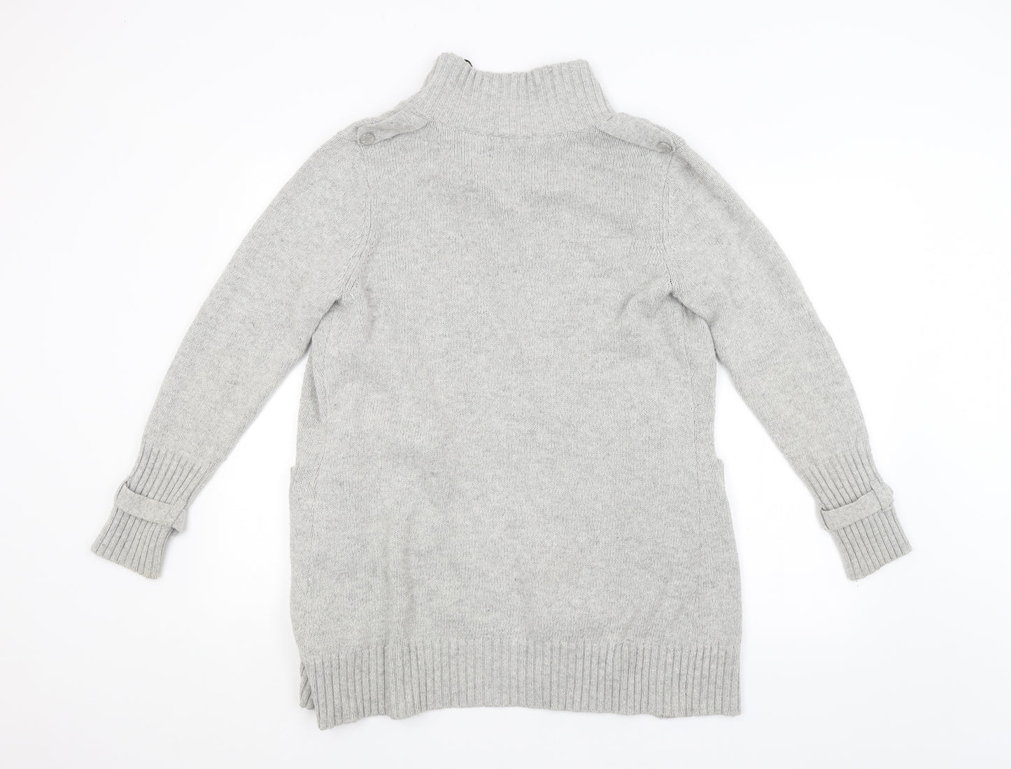 Julien Macdonald Womens Grey   Overcoat Coatigan Size 12