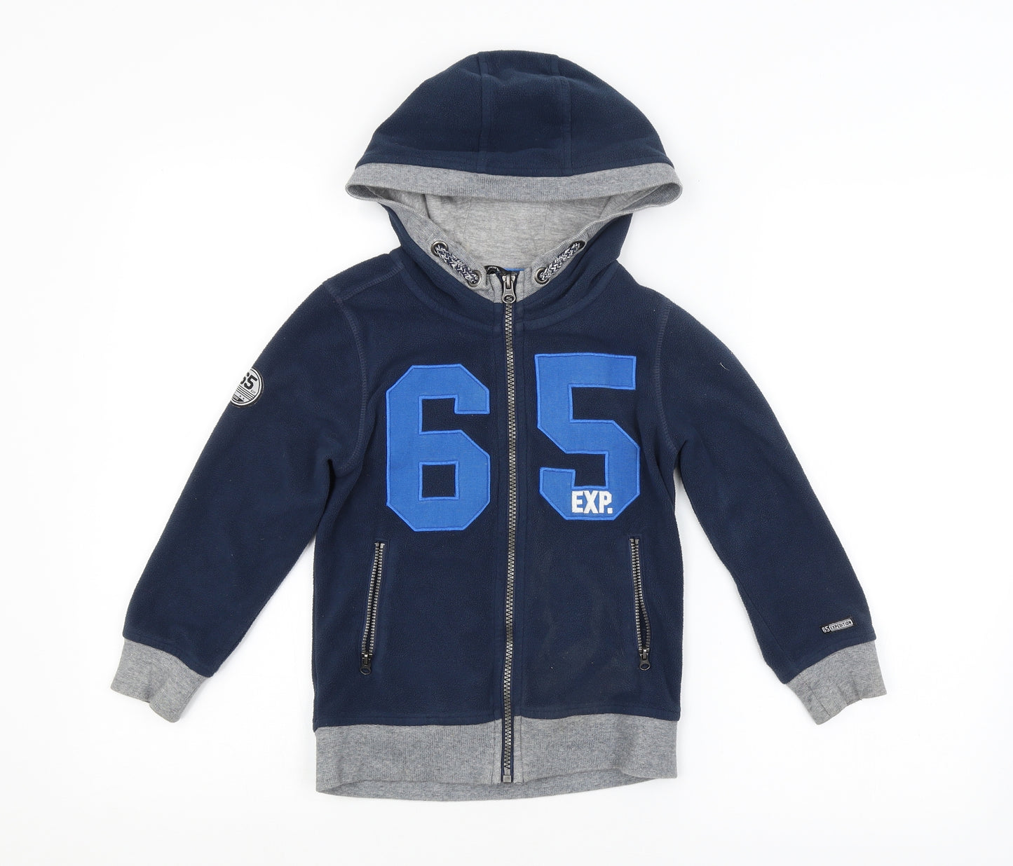 George Boys Blue   Full Zip Hoodie Size 5-6 Years