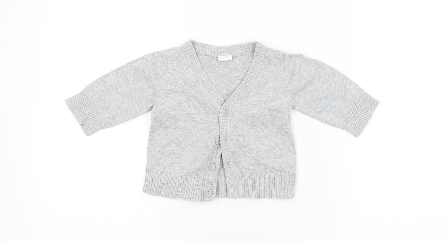 H&M Baby Grey   Cardigan Jumper Size 0-3 Months