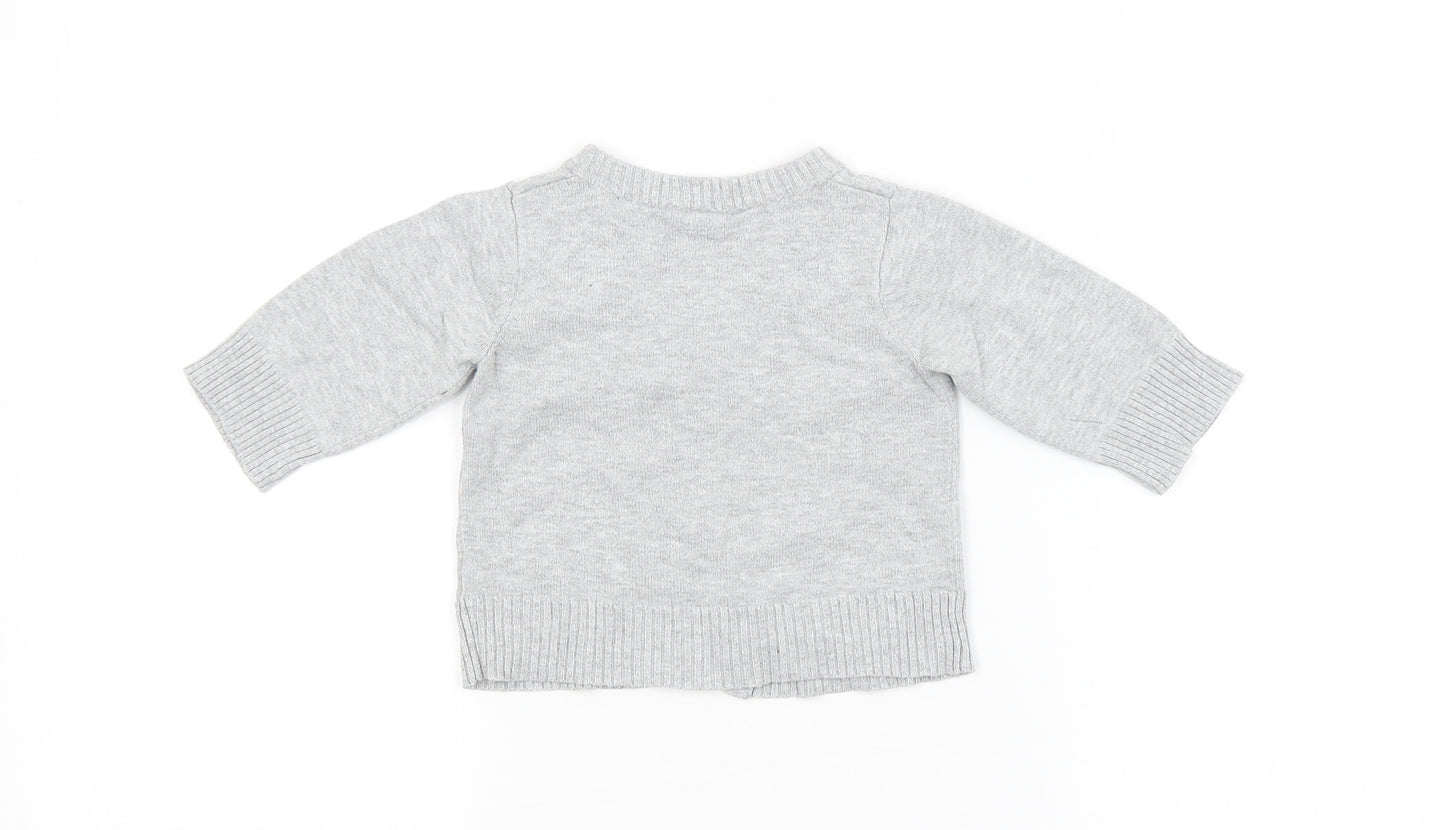 H&M Baby Grey   Cardigan Jumper Size 0-3 Months