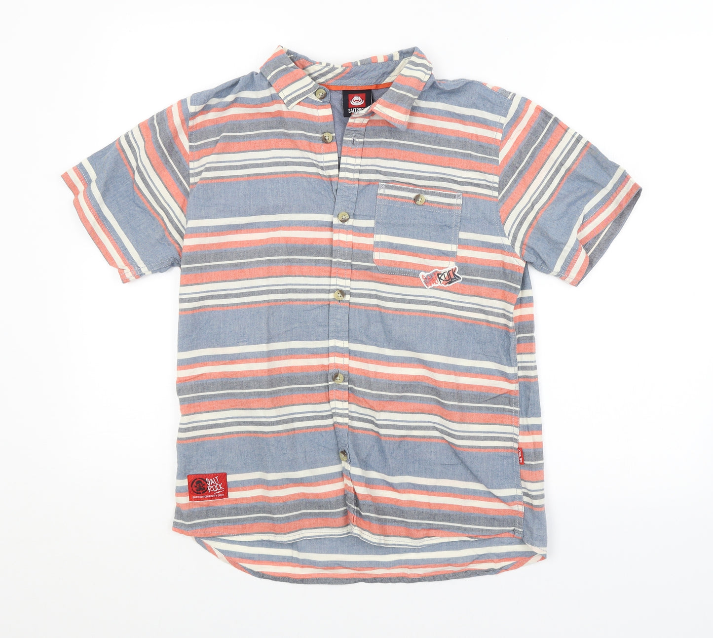 Saltrock Boys Multicoloured Striped  Basic Button-Up Size 13 Years