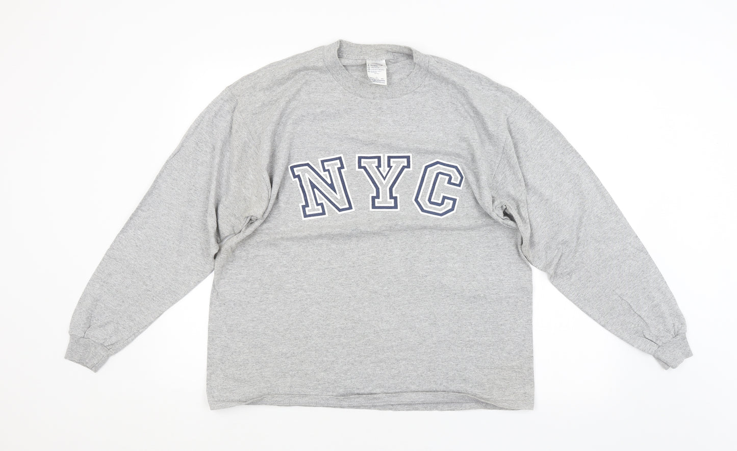 Preworn Mens Grey   Pullover Sweatshirt Size L  - NYC New York