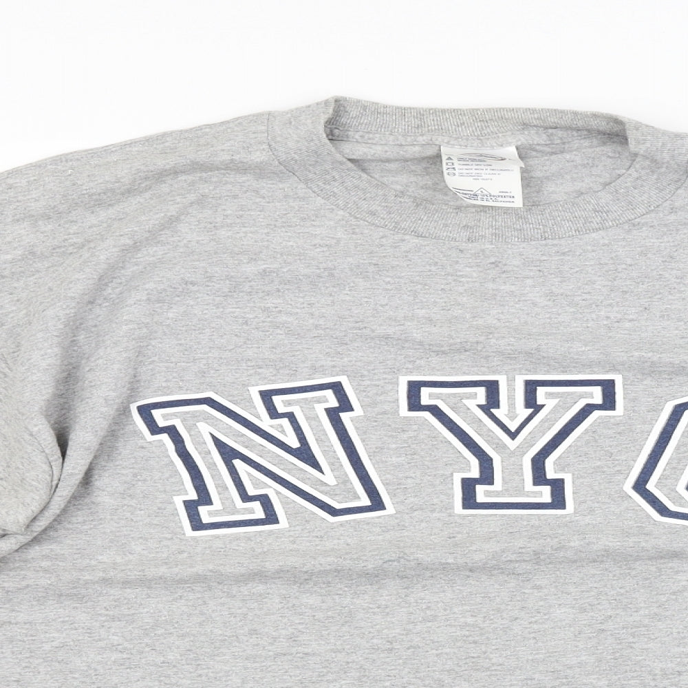 Preworn Mens Grey   Pullover Sweatshirt Size L  - NYC New York