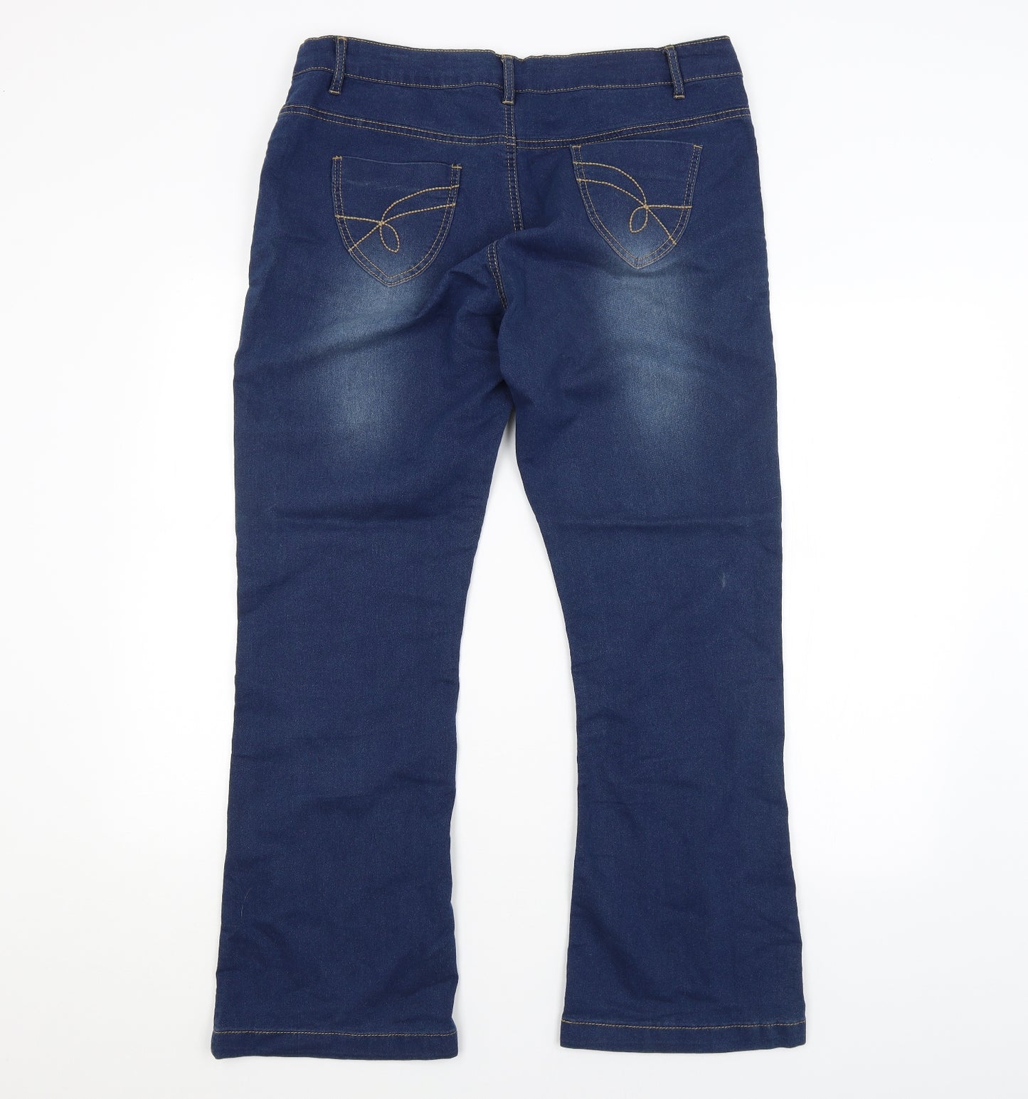 Preworn Womens Blue   Bootcut Jeans Size 16 L28 in