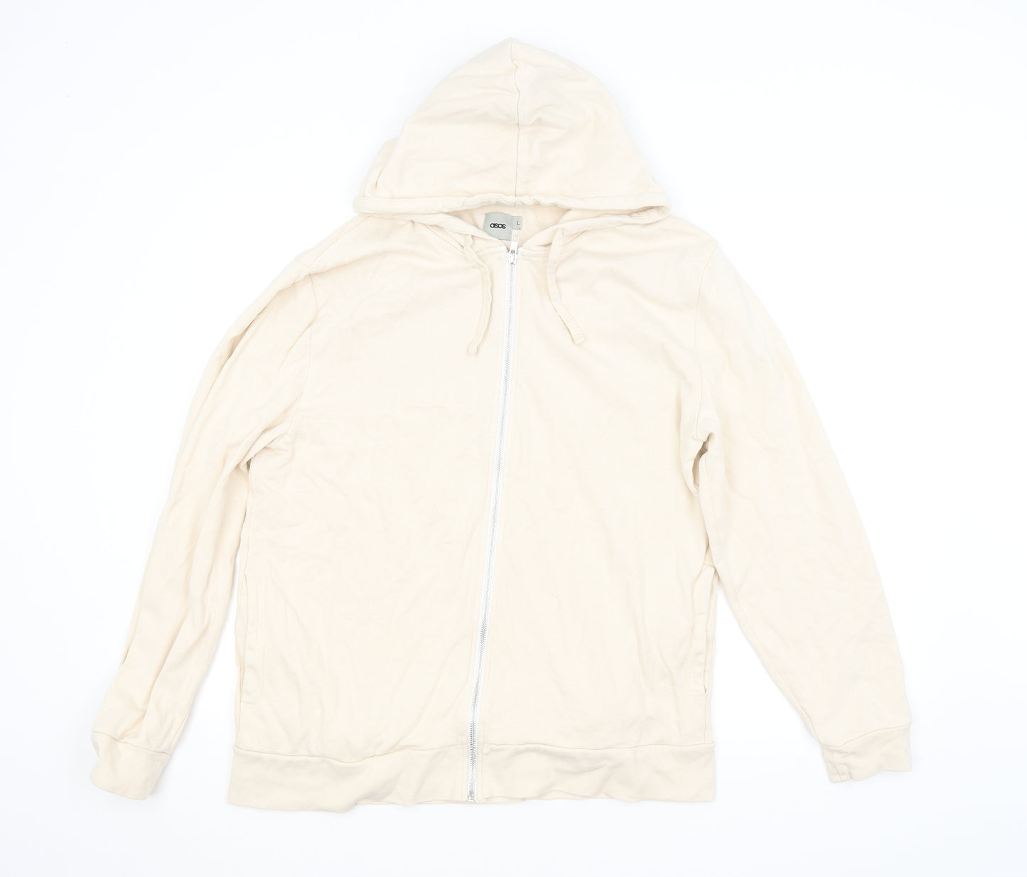 ASOS Mens Beige   Full Zip Hoodie Size L