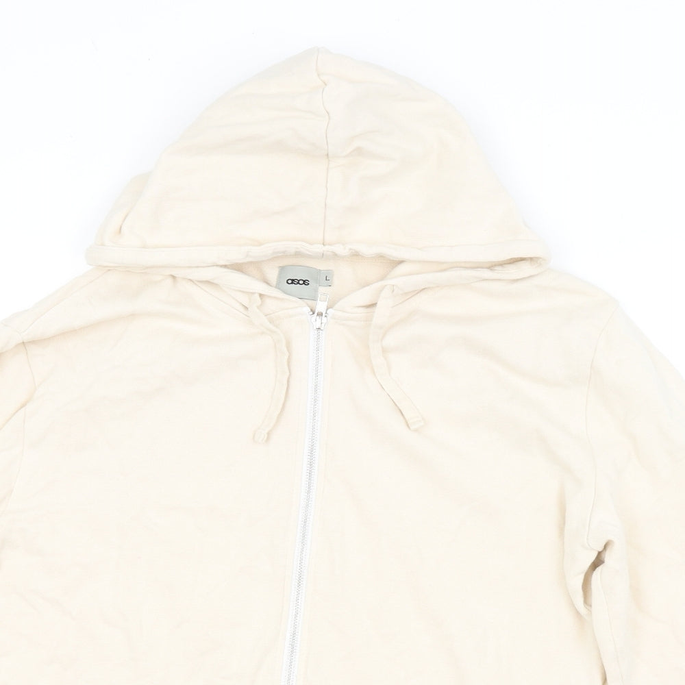ASOS Mens Beige   Full Zip Hoodie Size L
