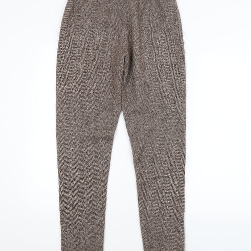 Javier Larrainzar Womens Brown Argyle/Diamond  Trousers  Size 10 L29 in