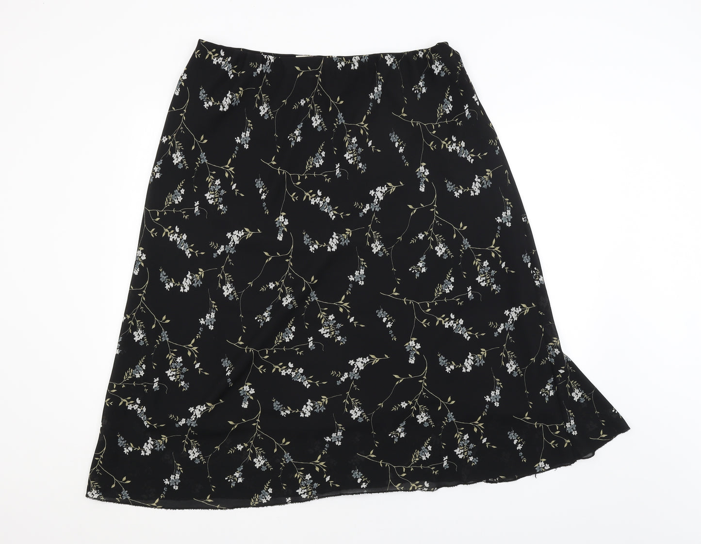 Bonmarché Womens Black   A-Line Skirt Size 14