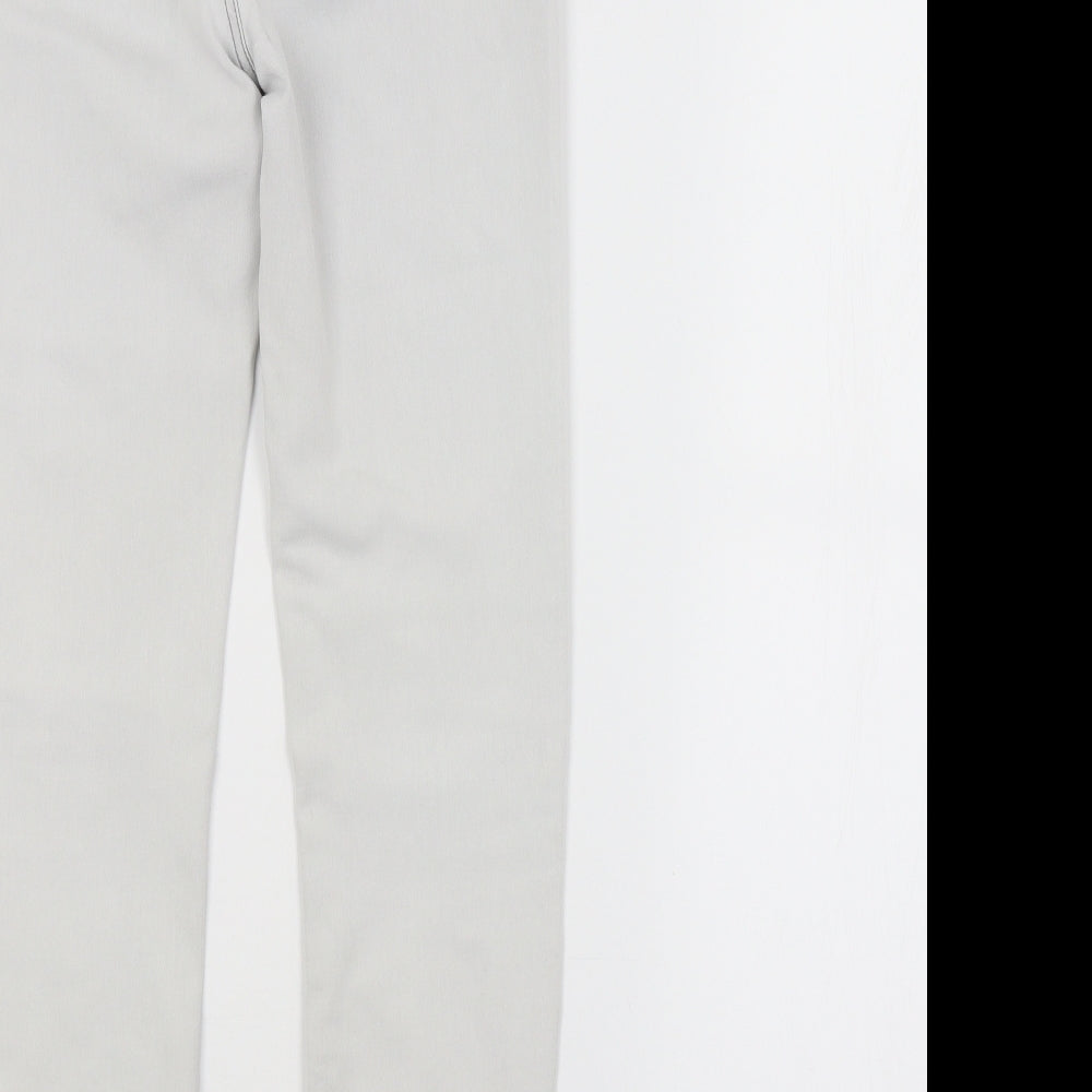 Peacocks Womens Grey   Skinny Jeans Size 10 L27 in