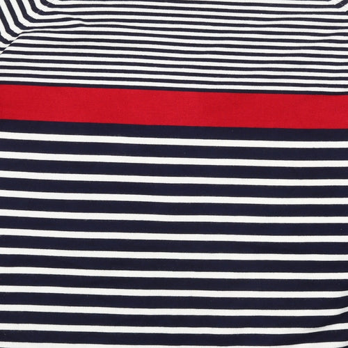CASAMA Womens Multicoloured Striped  Pullover Jumper Size L