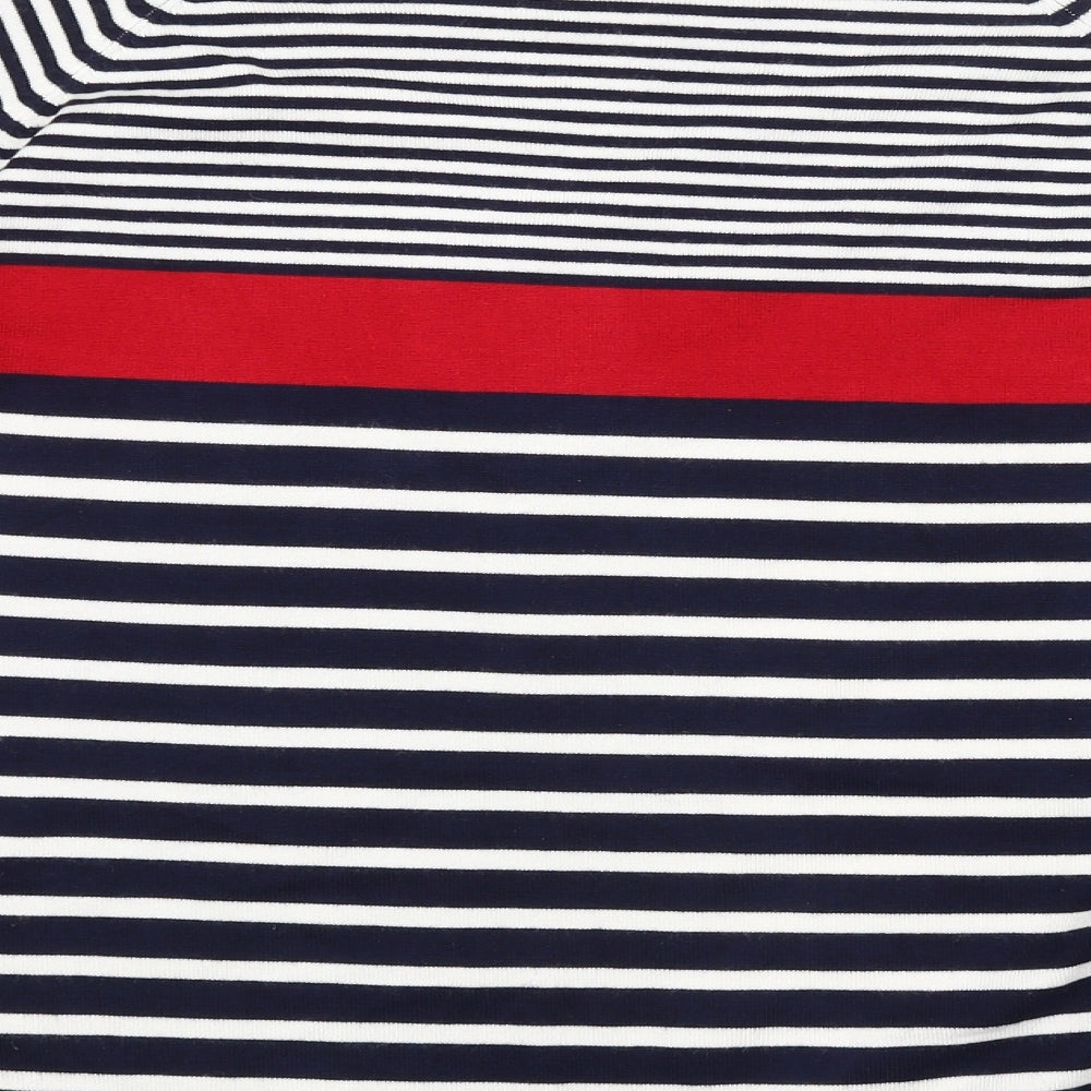 CASAMA Womens Multicoloured Striped  Pullover Jumper Size L