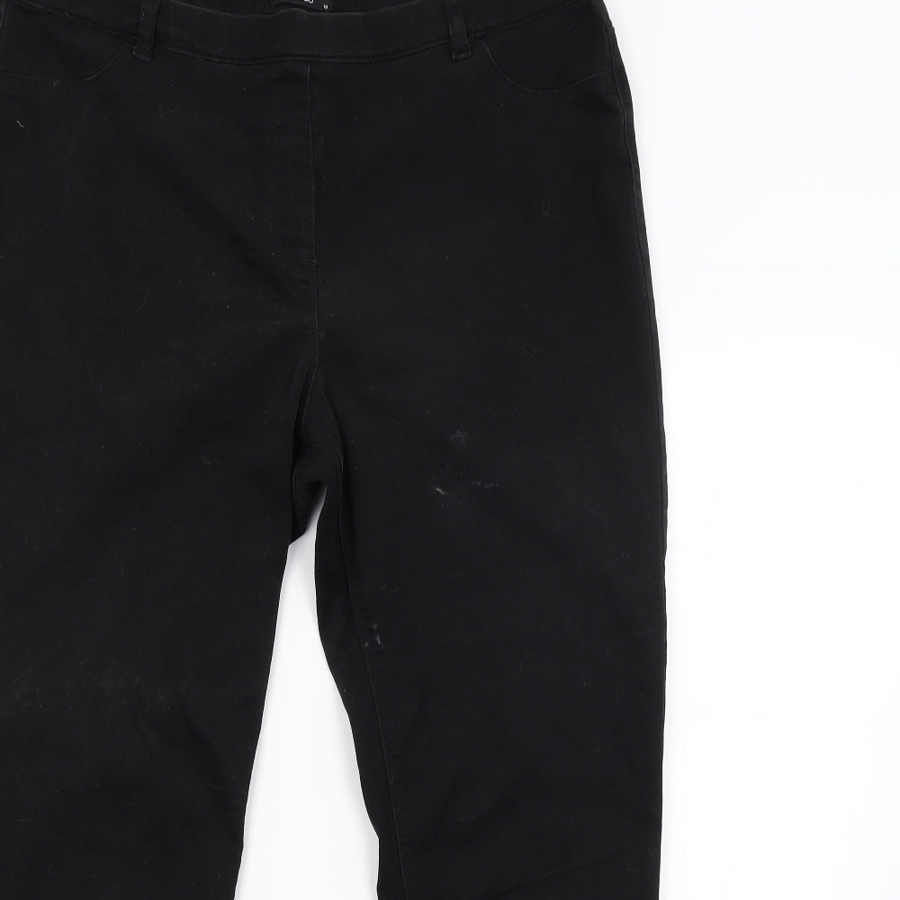 M&CO. Womens Black   Straight Jeans Size 18 L27 in