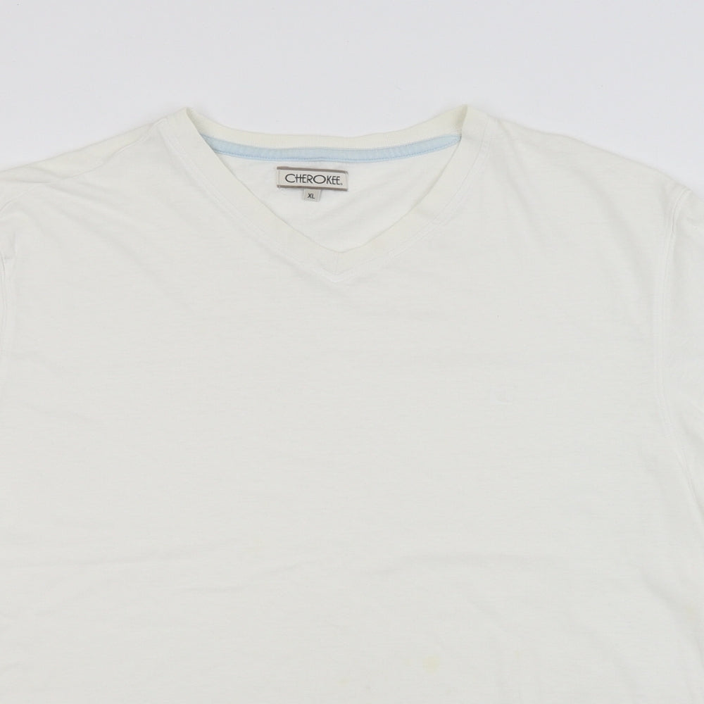 Cherokee Mens White    T-Shirt Size XL