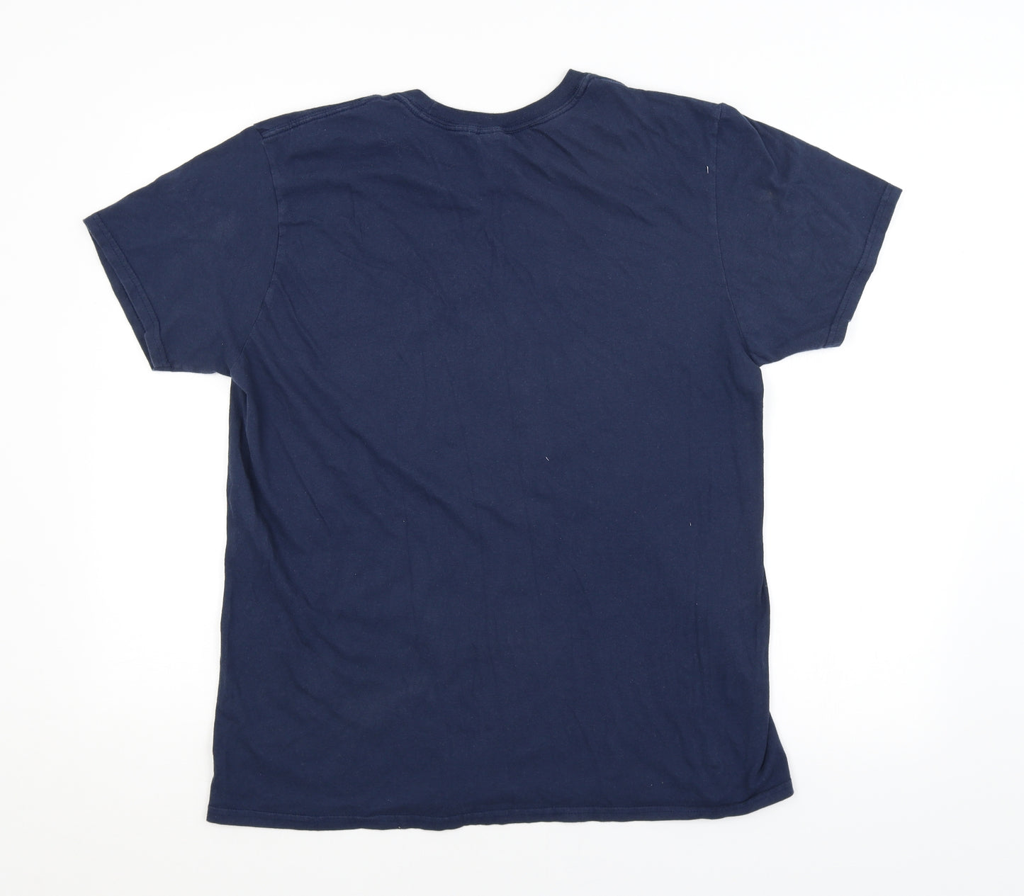 Preworn Mens Blue    T-Shirt Size L  - LLAMA