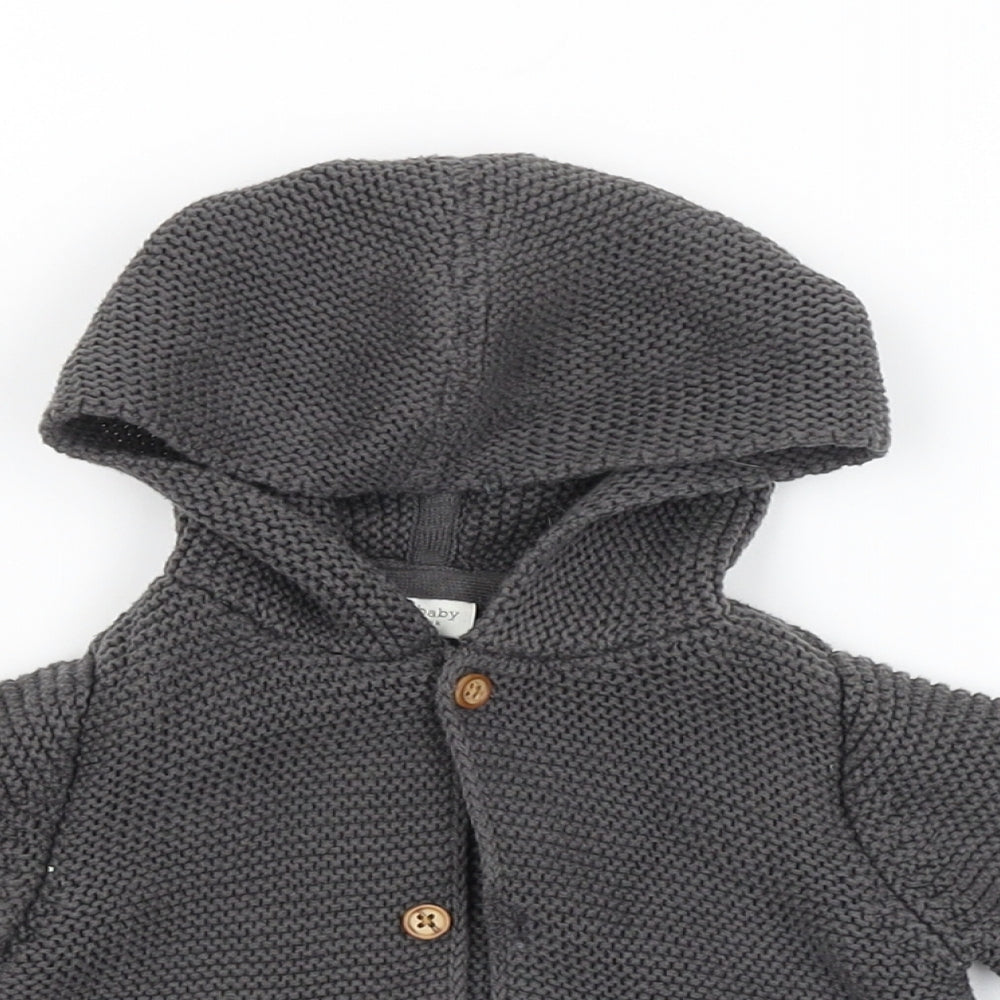 NEXT Baby Grey   Cardigan Jumper Size 0-3 Months