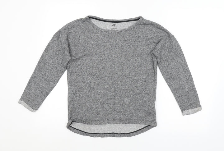 H&M Boys Grey Pullover Sweatshirt Size 11-12 Years