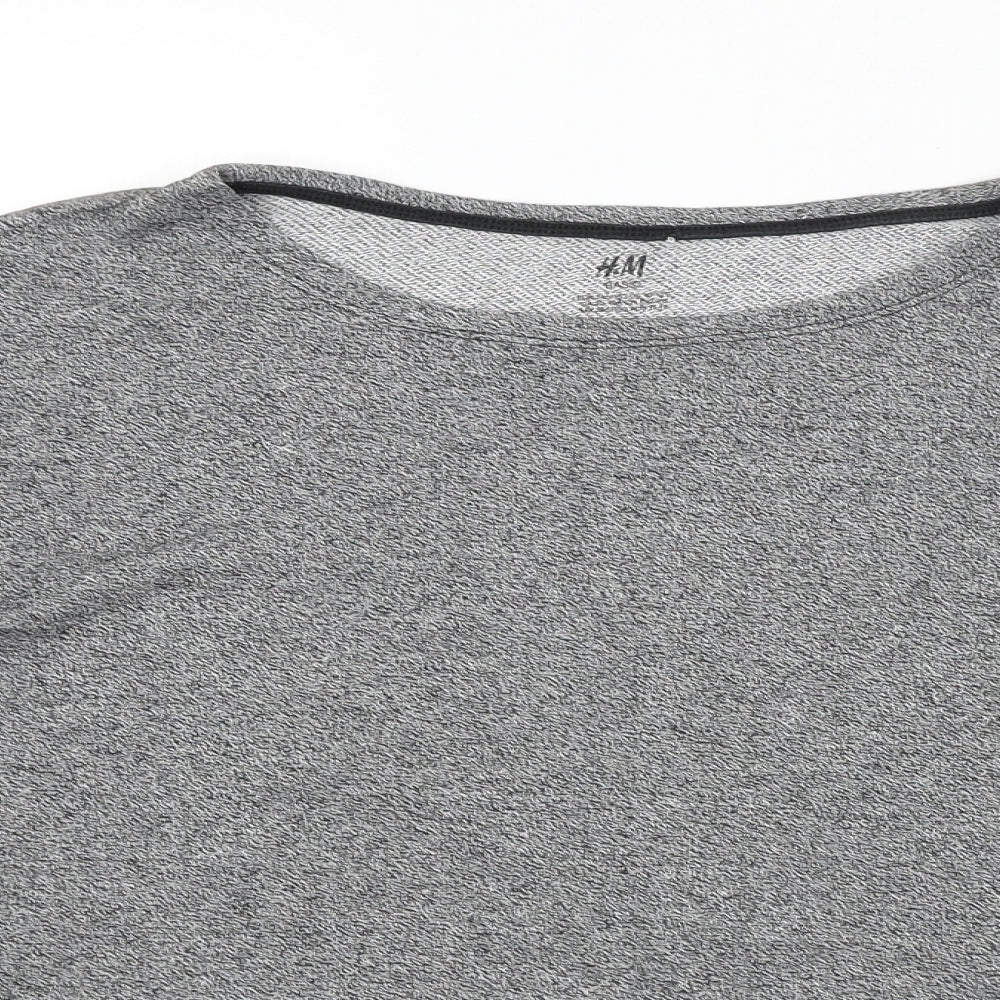 H&M Boys Grey   Pullover Sweatshirt Size 11-12 Years