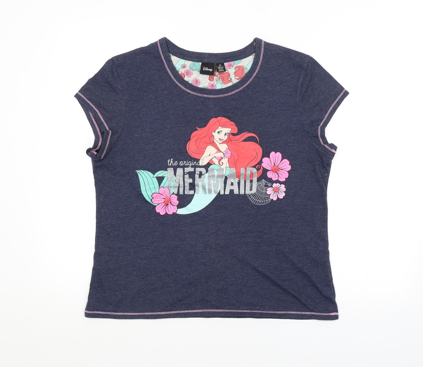 LOVE TO LOUNGE Girls Purple Colourblock   Pyjama Top Size 14-15 Years