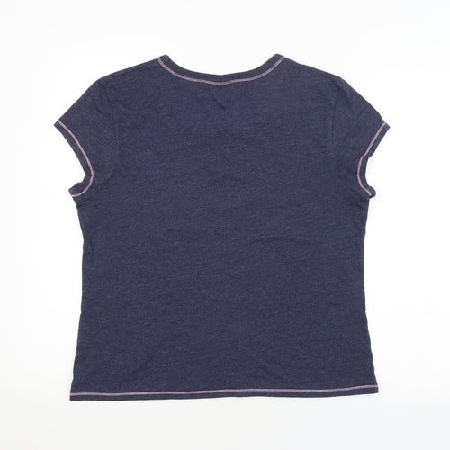 LOVE TO LOUNGE Girls Purple Colourblock   Pyjama Top Size 14-15 Years