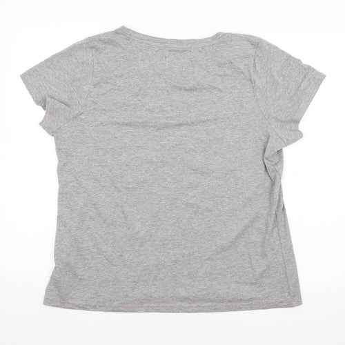 FOXBURY Womens Grey   Basic T-Shirt Size 16