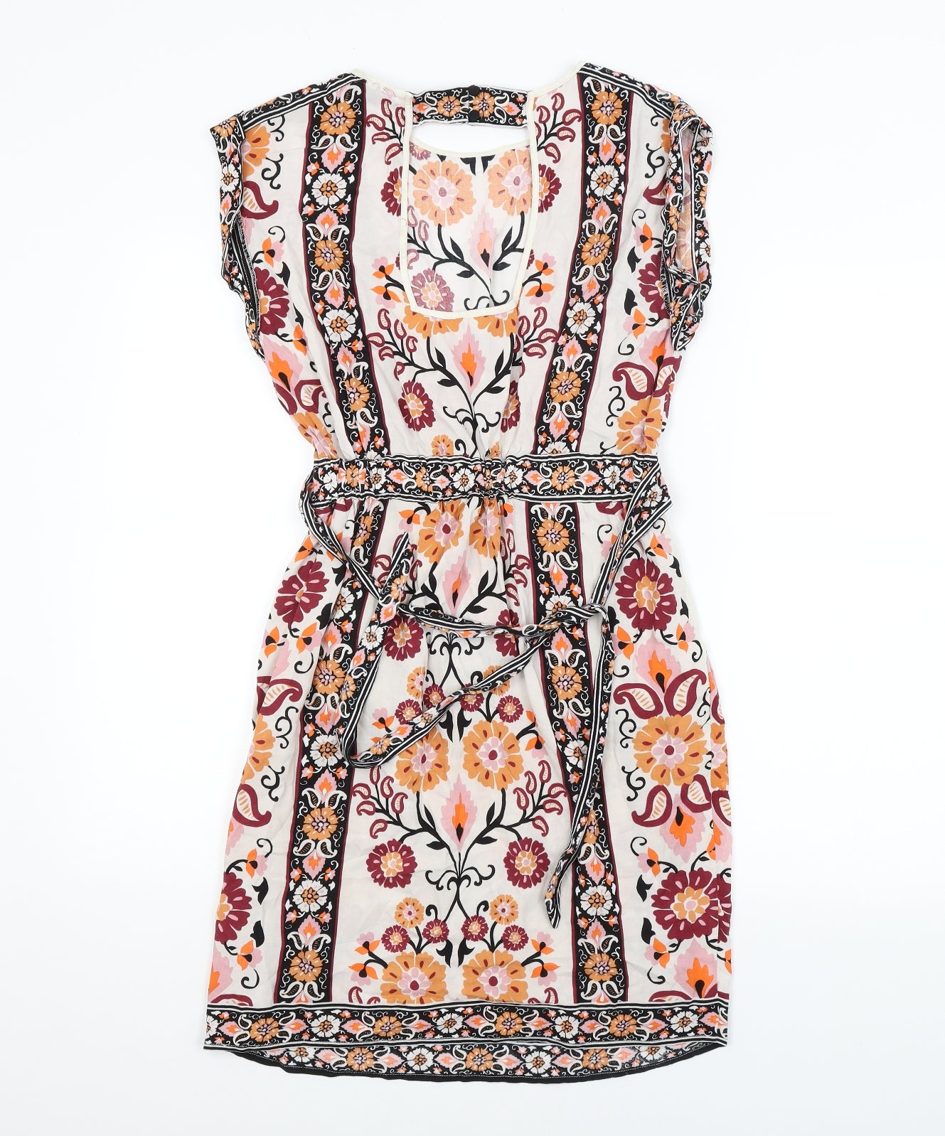 Warehouse Womens Multicoloured Floral  Pencil Dress  Size 8