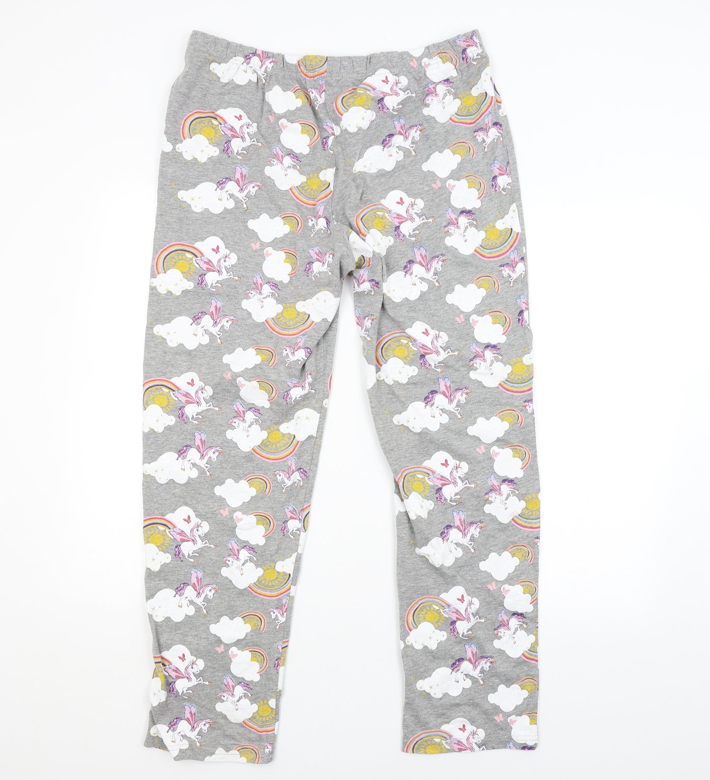 FOXBURY Womens Grey Animal Print   Pyjama Pants Size 14  - UNICORN